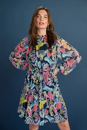 POM Amsterdam Dress - Full Glow Deep Blue