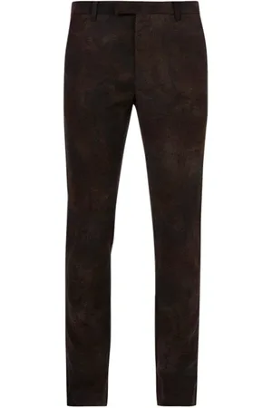 John Varvatos Slim Fit Pants With Welt Hip Pocket And Espresso