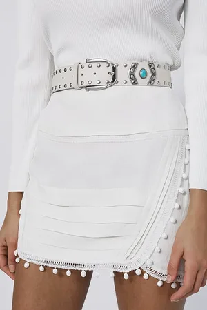 IRO Peela Mini Skirt In Ecru