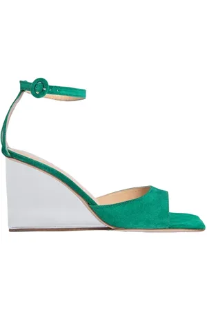 By Far Dima Green Suede Leather