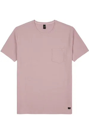 Wahts Parker | Stretch Linen T-shirt Silver Pink