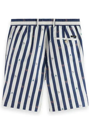 Scotch&Soda Blake- Striped Cotton Oxford Bermuda Short Tennis Mini