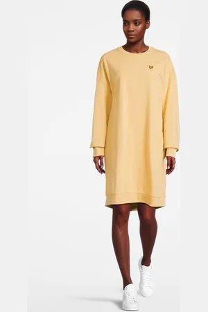 Lyle & Scott Sweatshirt Dress W796 Soft Golden Yellow