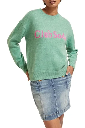 Scotch&Soda Intarsia Club Soda Pullover Frozen Mint