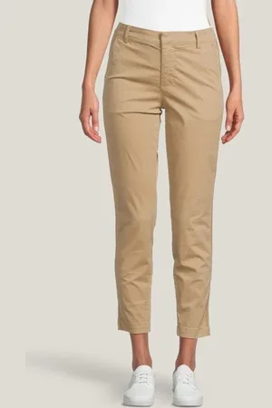 Summum Woman Chino Pants Peachy Fine Twill Browns