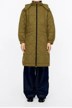 Bimba y Lola Khaki Quilted Puffer