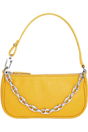 By Far Mini Rachel Sunflower Embossed Leather