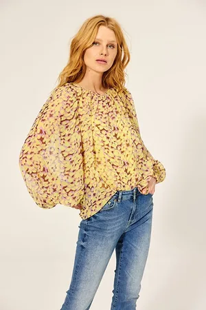 Summum Woman Top Bright Animal Print Prints