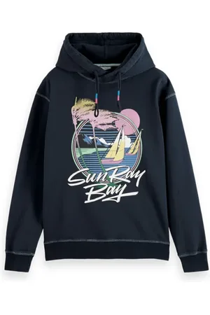 Scotch&Soda Artwork Hoodie Navy