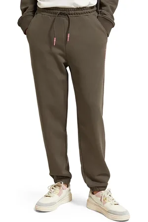 Scotch&Soda Unisex Organic Cotton Sweatpants Dark Taupe