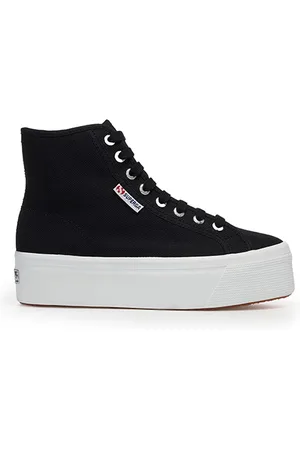 Superga 2708 Hi Top Blk-fwh