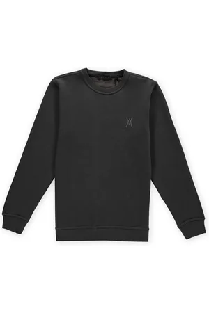 Aspact Ton Sur Ton Logo Crewneck Dark Grey