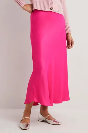 Boden Satin Bias-cut Midi Skirt Bpk