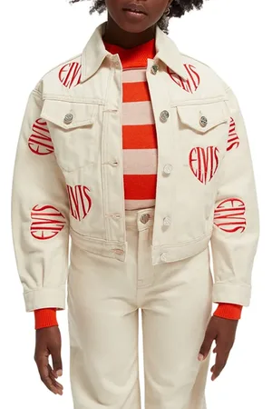 Scotch&Soda Girls Elvis Capsule Denim Trucker Jacket Live A Little