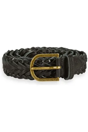 Scotch&Soda Braided Leather Belt Black