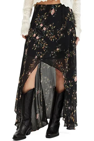 AllSaints Slvina Oto Skirt Black