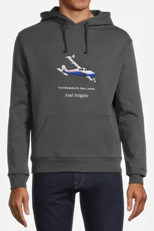 Axel Arigato Worldwide Hoodie Faded Black