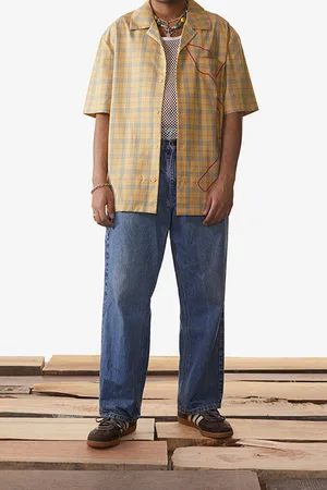 Daily paper Yellow Check Kovan Shirt