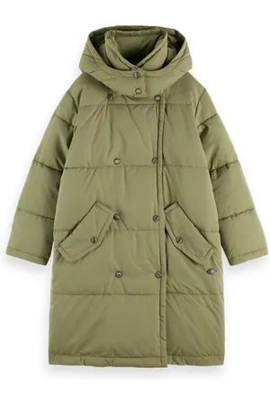 Scotch&Soda Water-repellent Double-breasted Puffer With Repreve® Filling