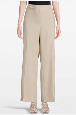 DKNY High Waist Wide Leg Pebble