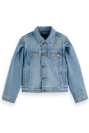 Scotch&Soda Trucker Jacket With Puff Sleeves - All Or Nothing