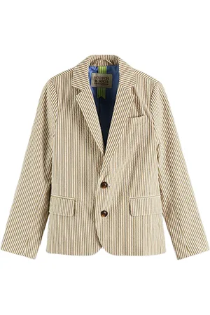 Scotch&Soda Striped Seersucker Blazer Sand Stripe