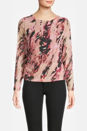 Comma, T-shirts Brown Aop