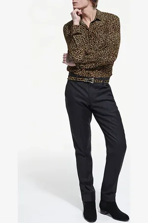 The Kooples Little Leo Silk Shirt Leopard