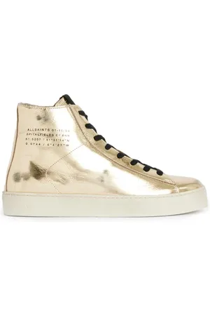 AllSaints Tana Metallic High T Gold