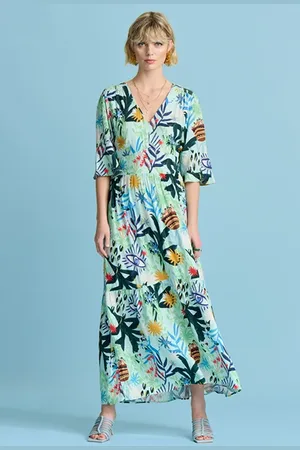 POM Amsterdam Dress - Liv Botanical Blue
