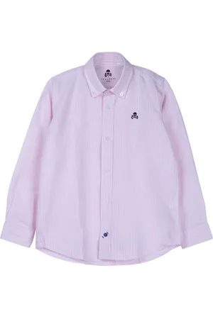 SCALPERS New Nos Button Down Shirt Kids Pink Stripes