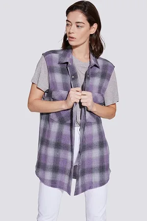 IRO Done Tank Top In Purple/grey
