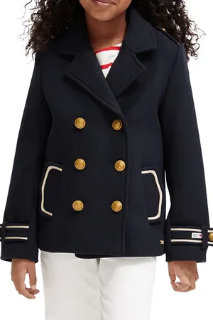 Scotch&Soda Wool Blend Classic Caban Jacket Midnight