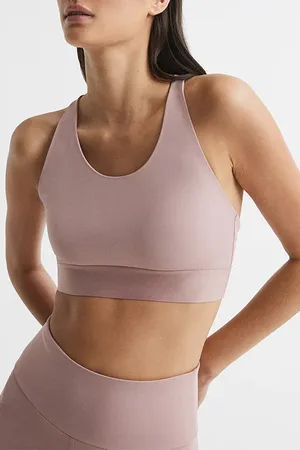 Reiss Theia-performance Sports Bra Red