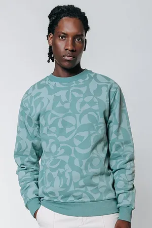 Colourful rebel Swirl Basic Sweat Grey Blue