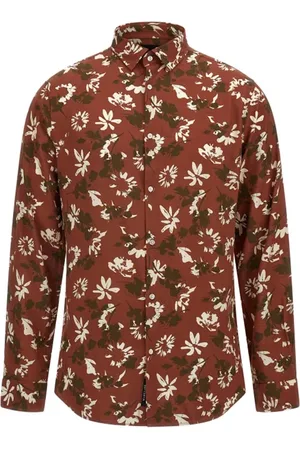 Guess GUESS Benny New Collar Pau Copper/brown/beige Casual Shirt