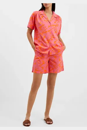 French Connection Bia Alania Lyocell Blend Shirt Orange