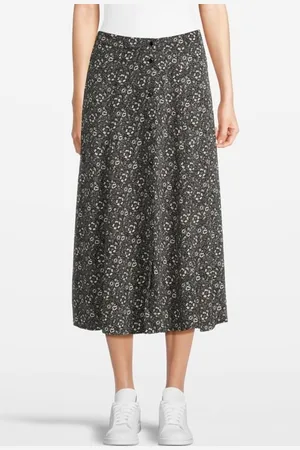ICODE Floral Print Long Skirt