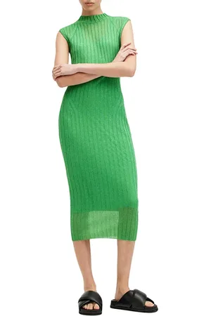 AllSaints Patrice Dress Bright Green