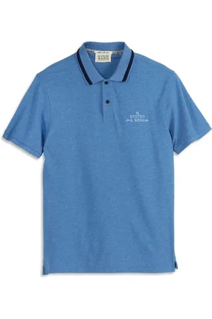 Scotch&Soda Pique Ss Polo Smart Blue Hthr