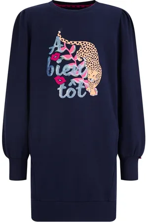 WE Fashion Dress Mid Length Dark Blue