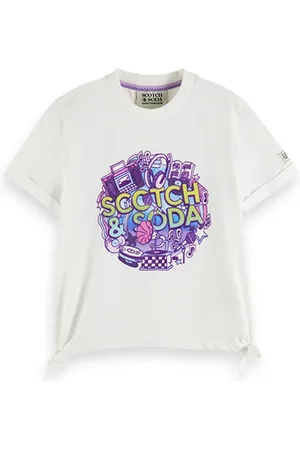 Scotch&Soda Relaxed-fit Logo Artwork T-shirt White