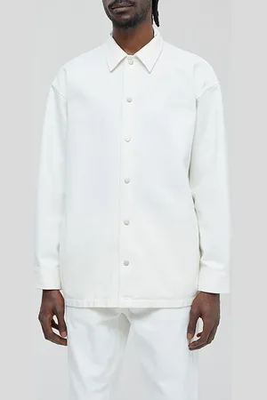 Closed Men Overshirt Shirts Ivory