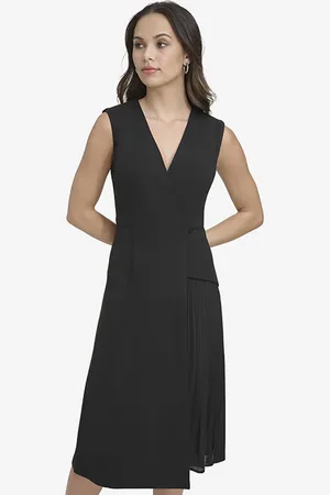 DKNY S/l Asymmetrical Ple Black