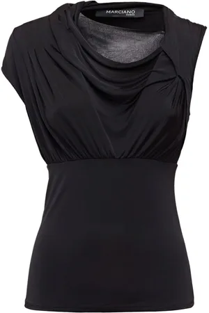 Guess GUESS Short Sleeve Top Jet Black W/ Frost G