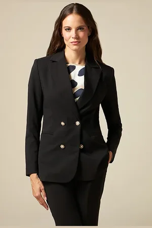 Oltre Blazer With Jewel Buttons Black