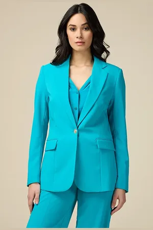 Oltre Technical Fabric Blazer Blue