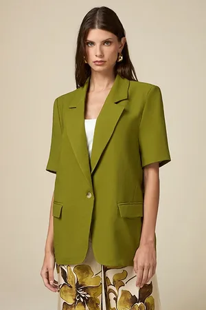 Oltre Short-sleeved Blazer Green