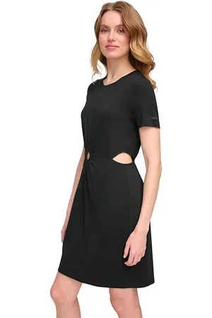 DKNY S/s Cut Out Dress Black