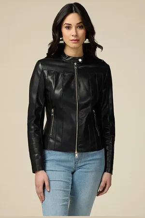 Oltre Winter Jacket With Cuts Black